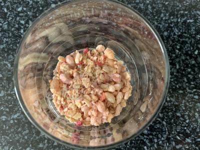 Desertas su ledais, vaisiais ir muesli Žingsnis 2