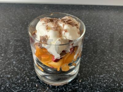 Desertas su ledais, vaisiais ir muesli Žingsnis 9