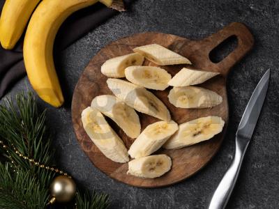 Kepti bananai Žingsnis 1