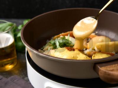 Troškinta kiauliena su obuoliais Žingsnis 5