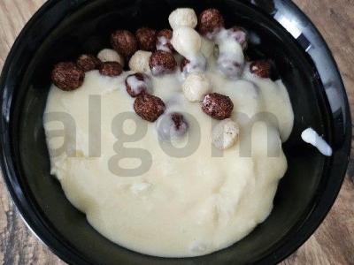 Patingėlių čak-čak iš šokoladinių rutuliukų pusryčiams Žingsnis 3