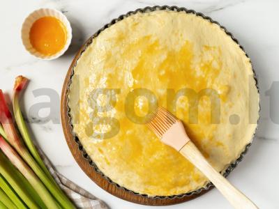 Rabarbarų ir rūgštynių pyragas Žingsnis 7