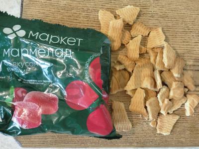 Varškės desertas su uogomis ir želė Žingsnis 4