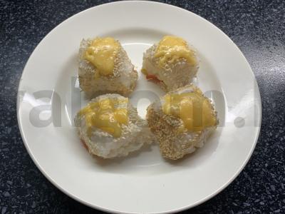 Onigiri su sūriu orkaitėje Žingsnis 8