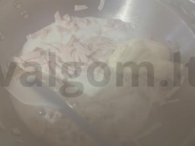 Grietinėlės makaronai su grybų padažu pietums Žingsnis 5