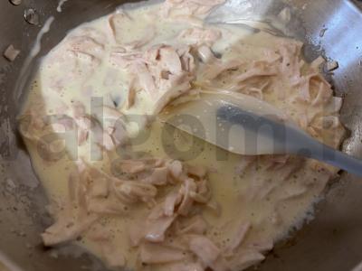 Grietinėlės makaronai su grybų padažu pietums Žingsnis 6