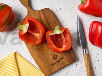 Kepti pipirai su feta Žingsnis 1