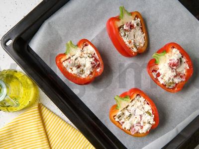 Kepti pipirai su feta Žingsnis 4