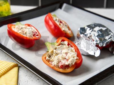 Kepti pipirai su feta Žingsnis 5