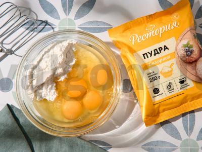 Švelnus kokosų keksas Žingsnis 1