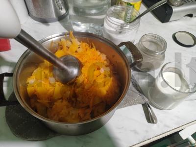 Moliūgų sriuba su daržovėmis ir grietinėlėmis Žingsnis 7