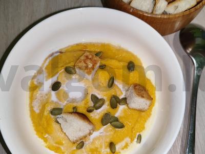 Moliūgų sriuba su daržovėmis ir grietinėlėmis Žingsnis 8