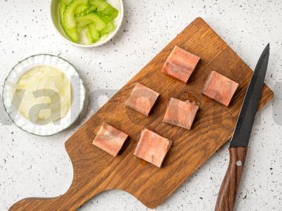 Soba su lašiša Žingsnis 1