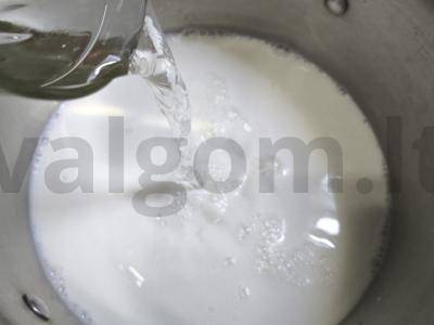 Pieninis vermišelių sriuba Žingsnis 1