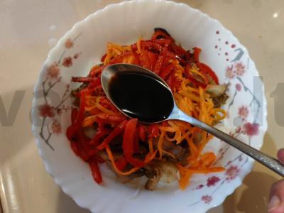 Funchosa su daržovėmis per 25 minutes Žingsnis 14