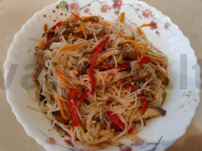 Funchosa su daržovėmis per 25 minutes Žingsnis 15