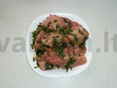 Šašlykas iš kiaulienos su krienais Žingsnis 4