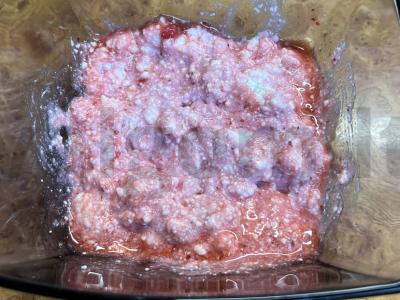 Naktinis herkulio košė su varške, braškėmis ir aguonomis Žingsnis 3