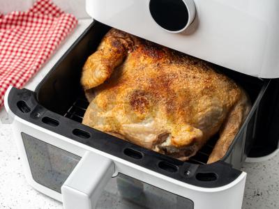 Įdaryta višta su ryžiais oro grilyje Žingsnis 7