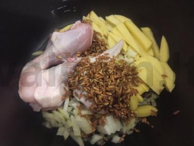 Sriuba su kviečių, bulvėmis ir vištiena Žingsnis 2