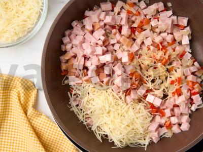 Omletas su kumpiu orkaitėje Žingsnis 2