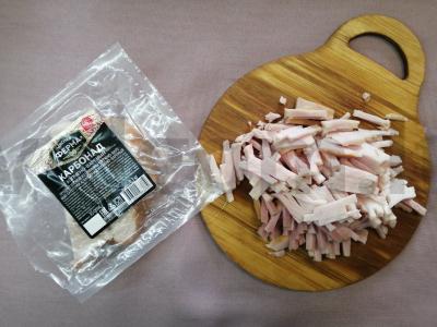 Sluoksniuotas salotas su karbonaidu „Sotūs tėtis“ Žingsnis 3