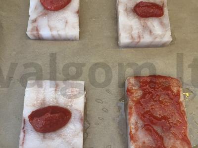 Menkių filė su mocarela pietums Žingsnis 2