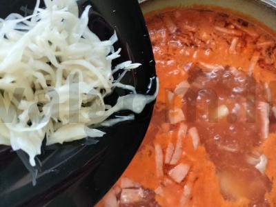 Sotūs mėsos solyanka su raugintais kopūstais Žingsnis 11