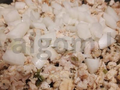 Grikių košė su vištienos faršu ir moliūgu Žingsnis 4