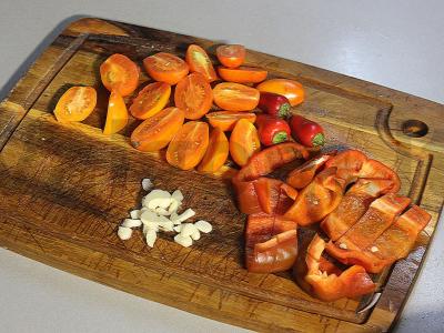 Upėtakis su daržovėmis ir gaudos sūriu Žingsnis 5