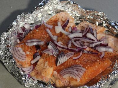 Upėtakis su daržovėmis ir gaudos sūriu Žingsnis 9