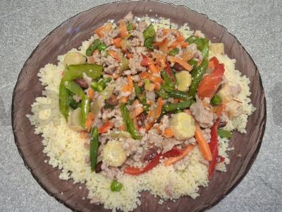 Karibų daržovės su triušio faršu ir kuskuso garnyru Žingsnis 5