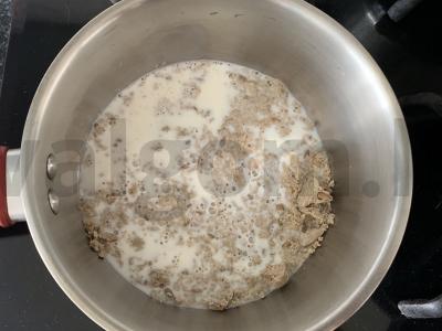 Desertas su halva, muesli, jogurtu ir kakava Žingsnis 2