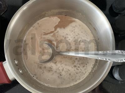 Desertas su halva, muesli, jogurtu ir kakava Žingsnis 5