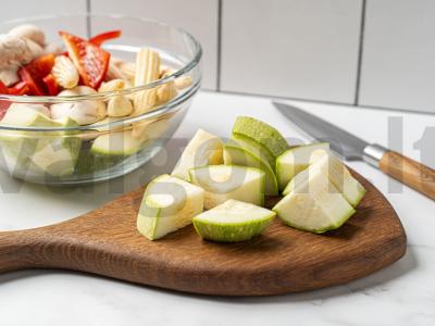 Kepti daržovės oro grilyje Žingsnis 1