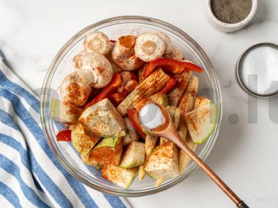 Kepti daržovės oro grilyje Žingsnis 2