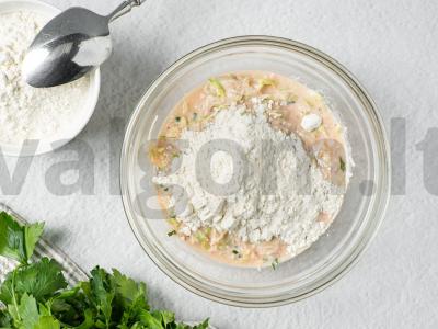 Cukinijų blynai su rikota Žingsnis 4