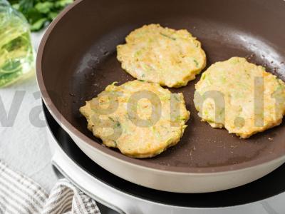 Cukinijų blynai su rikota Žingsnis 5