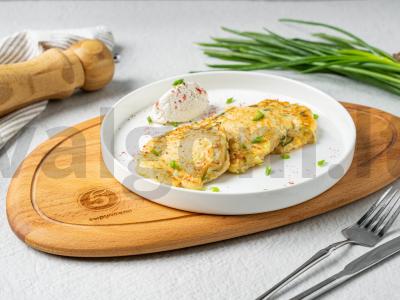 Cukinijų blynai su rikota pagrindine nuotrauka