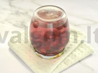 Vyšnių kompotas su cinamonu žiemai Žingsnis 6