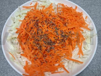 Rūgštaus kopūsto su krapų sėklomis Žingsnis 3