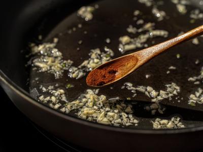 Fasolė ir pomidorai, kepti su mocarela Žingsnis 1