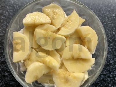 Desertas su zefyrais, varške, bananais ir melionais Žingsnis 9