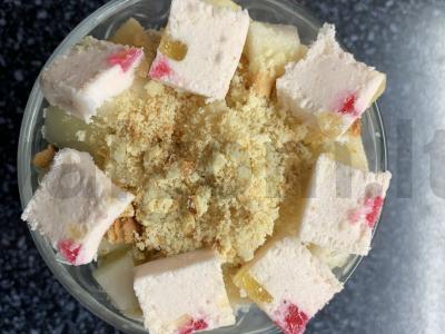 Desertas su zefyrais, varške, bananais ir melionais Žingsnis 11