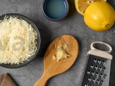 Makaronai su citrina ir straciatella Žingsnis 1