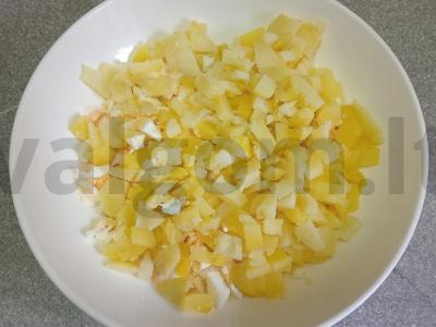 Okroška su virtomis vištienos šlaunelėmis pieno išrūgose Žingsnis 2