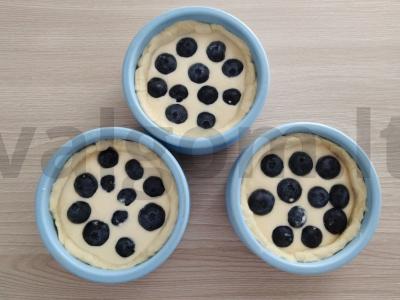 Krepšeliai iš tešlos su varške ir mėlynėmis Žingsnis 5