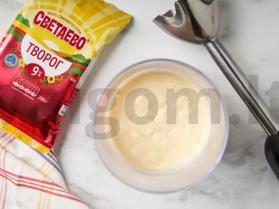 Sūrio ir vyšnių brownies Žingsnis 3