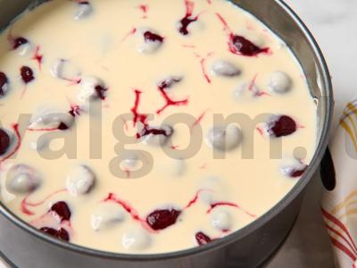 Sūrio ir vyšnių brownies Žingsnis 6