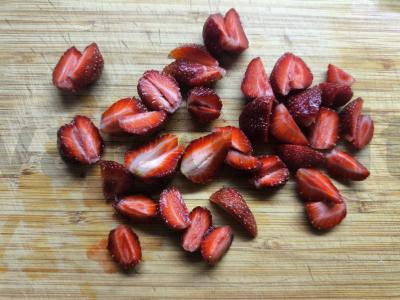 Braškių ledai desertui Žingsnis 2